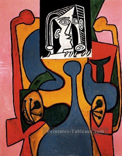 Femme dans un fauteuil 1938 cubiste Pablo Picasso Peintures à l'huile